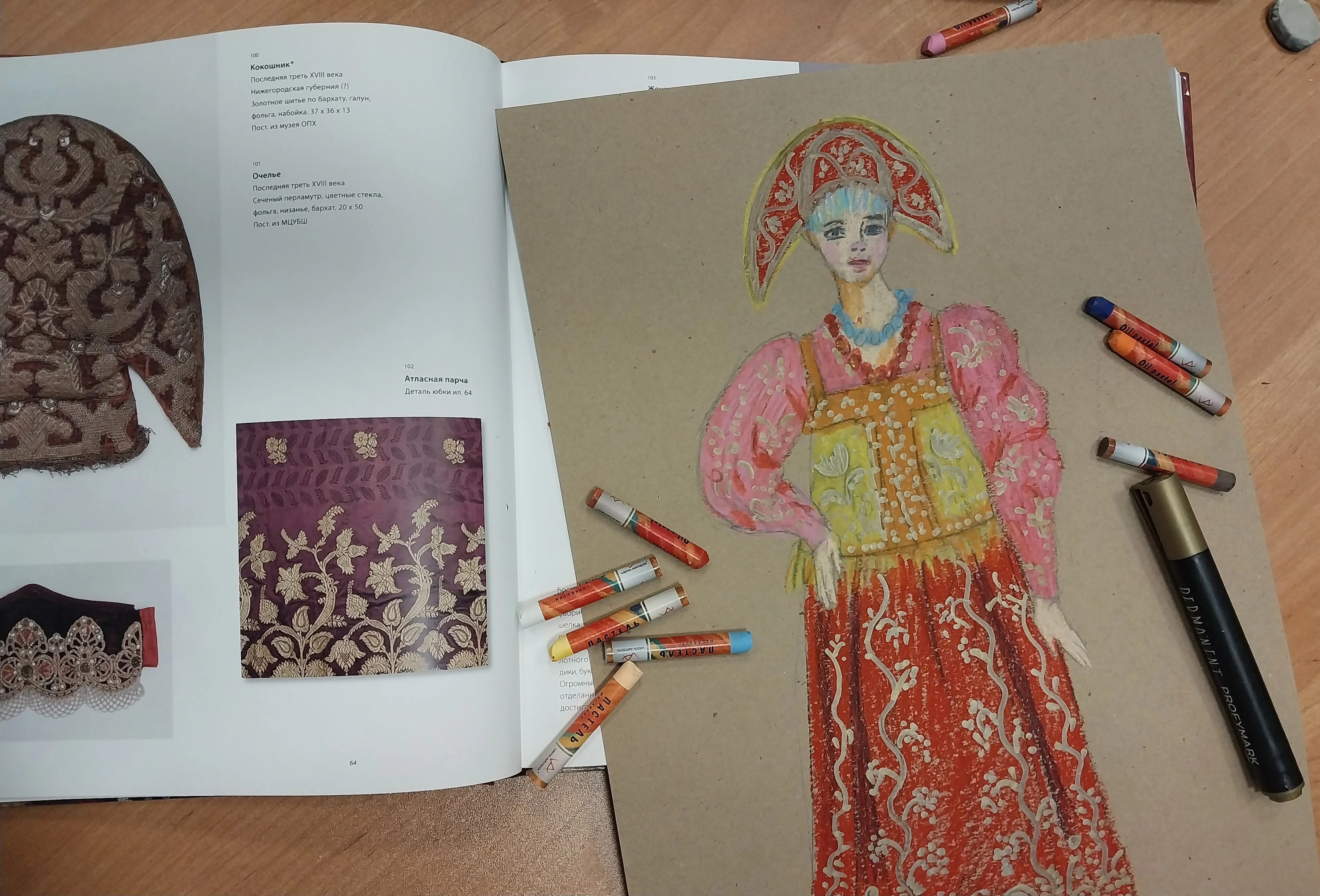 Мастер-класс, приуроченный к выставке, Русская традиция «Русская красавица»